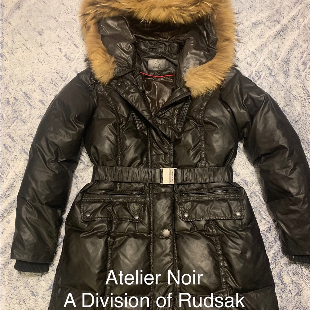 Authentic Atelier Noir Jacket with belt. A Division of Rudsak
